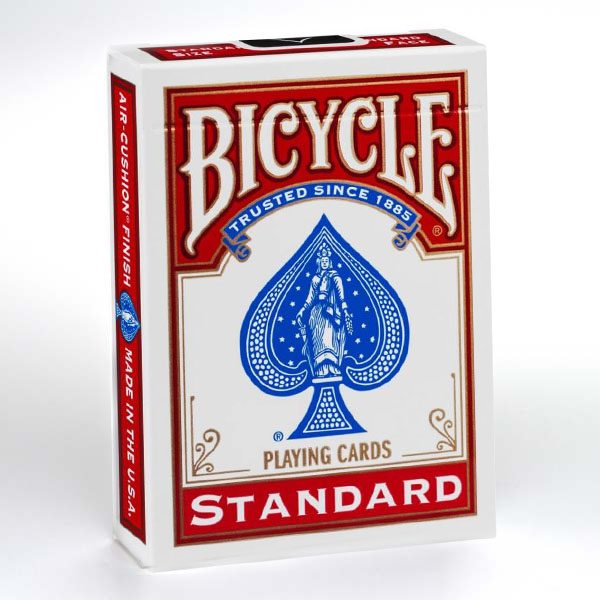 Bold thin disappear Bicycle Standard Rosu- Carti de Joc - Sweets Kendamas